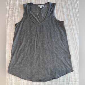 Topshop Racerback Charcoal Tank Top size 10 NWOT workout athleisure yoga run